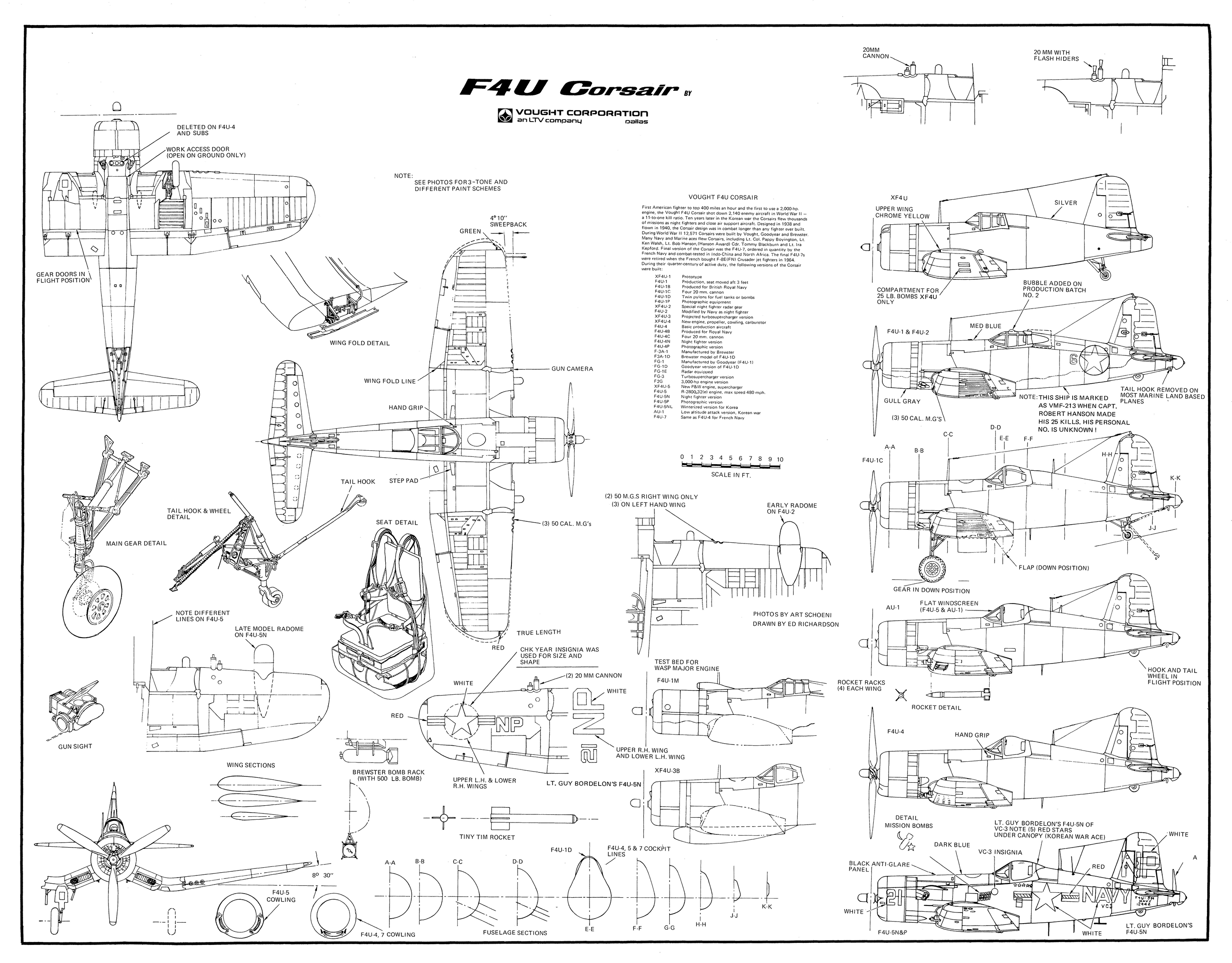 f4u corsair blueprints pdf file